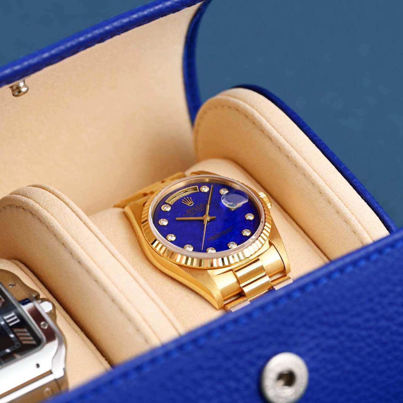 Watch roll "Navy" for 3 watches